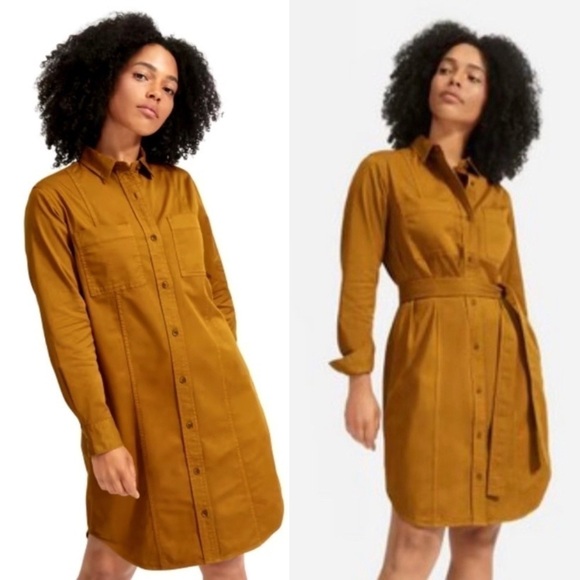 Everlane The Modern Utility Shirt Dress w/Belt *FLAWED* - Picture 1 of 8